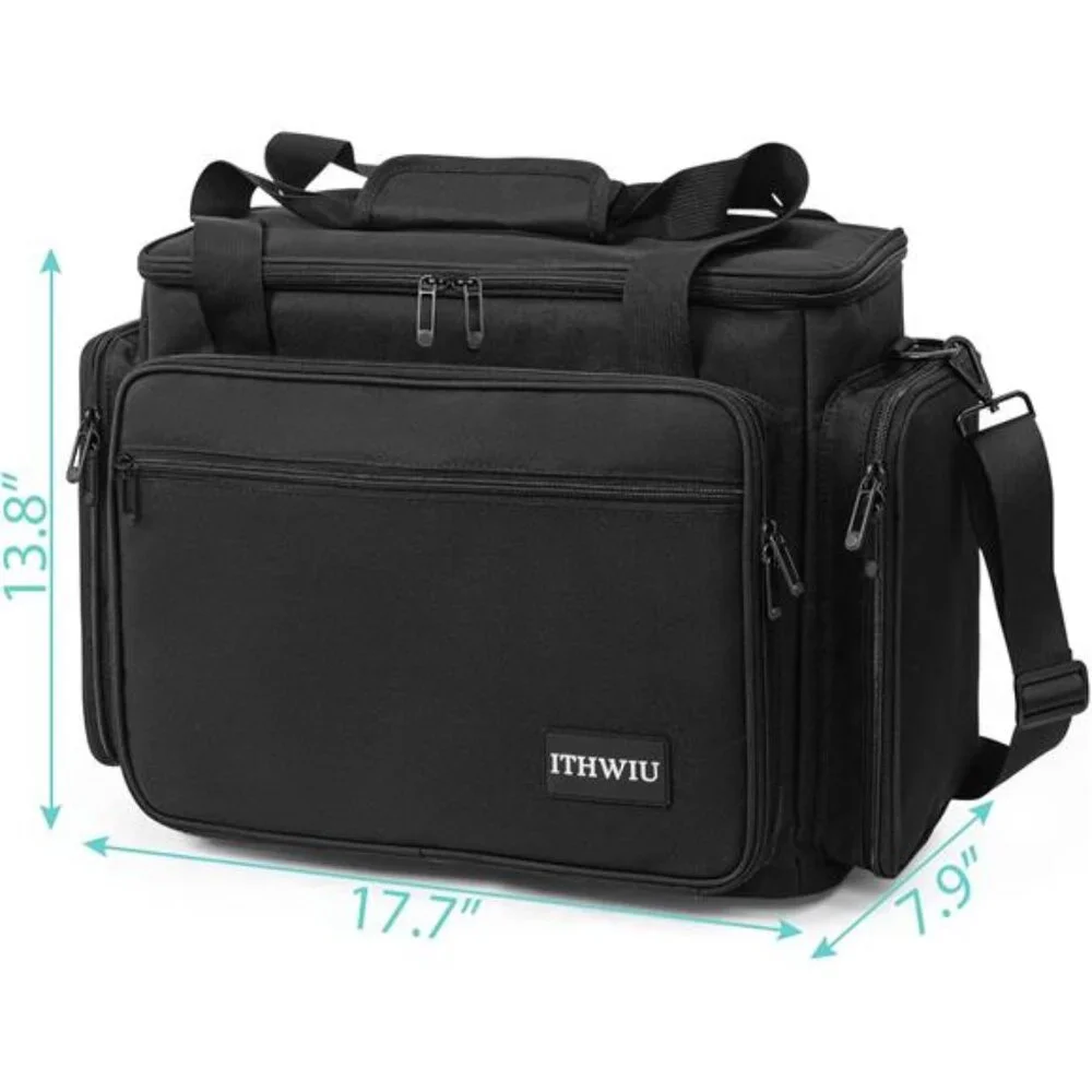 Sewing Machine Carrying Case with Multiple Storage Pockets for Accessories,